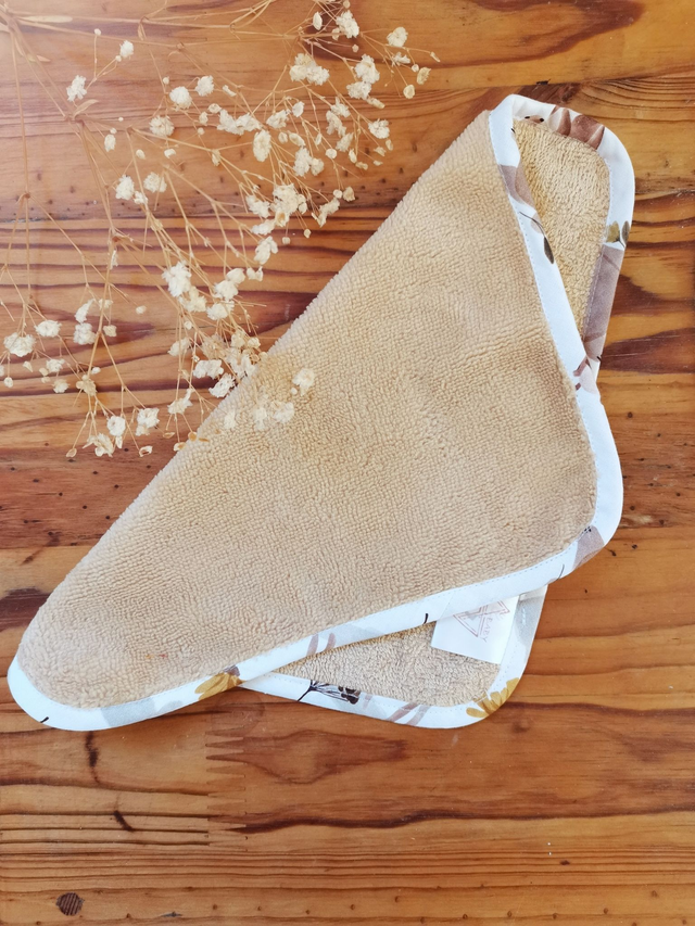 Débarbouillette en bambou Moka Cannelle