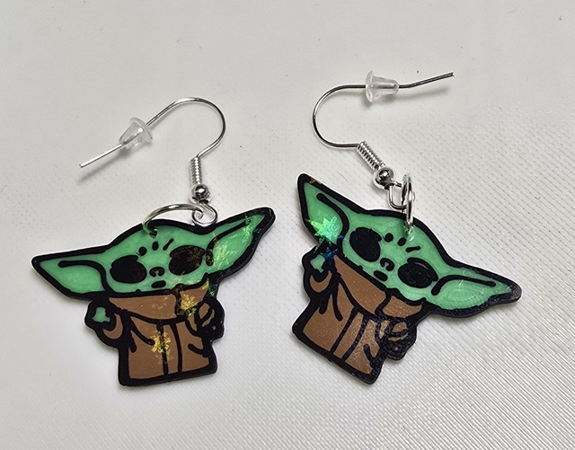 Boucles d'oreilles Grogu