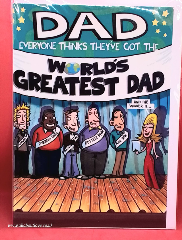 Dad Birthday Card World Greatest Dad 