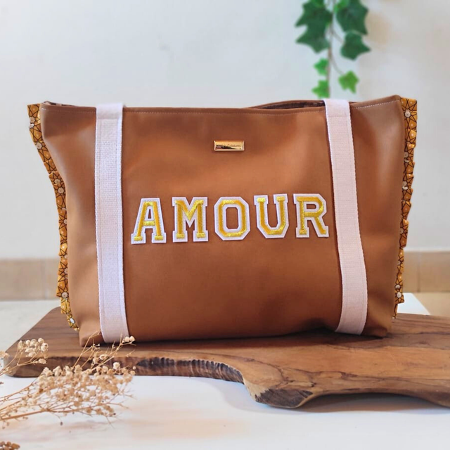 🌸Sac cabas Amour Camel🌸