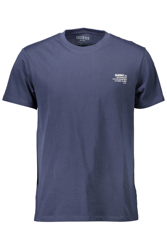 GUESS JEANS T-SHIRT MANICHE CORTE UOMO BLU