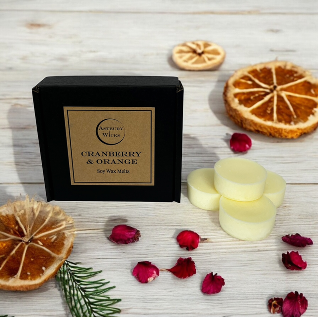 Cranberry &amp; Orange Soy Wax Melts ~ 80g