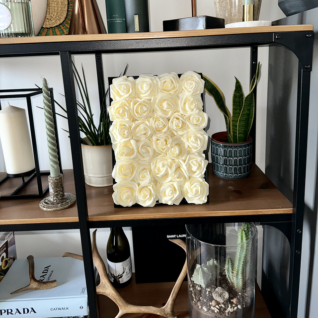 Cadre de rose champagne