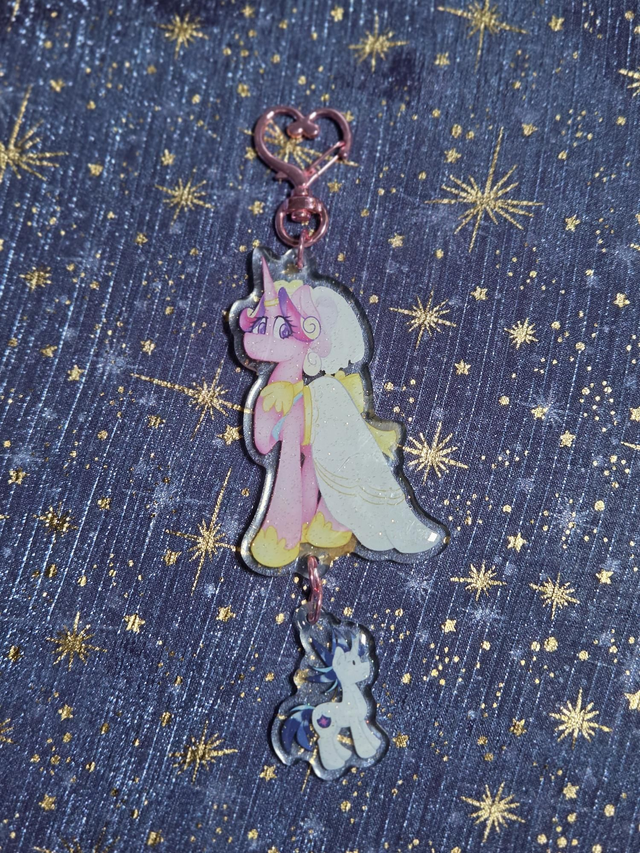 Beautiful bride ugly groom keyring chain