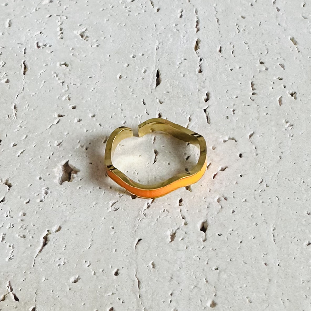 Ring oranje goud