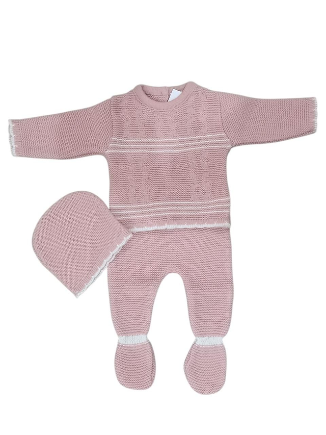 Ensemble 3 pièces tricoté TU