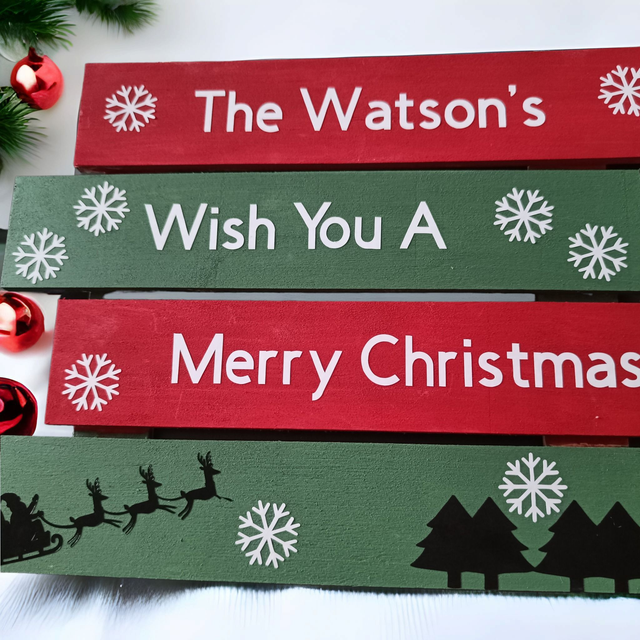 Christmas Family wooden signs