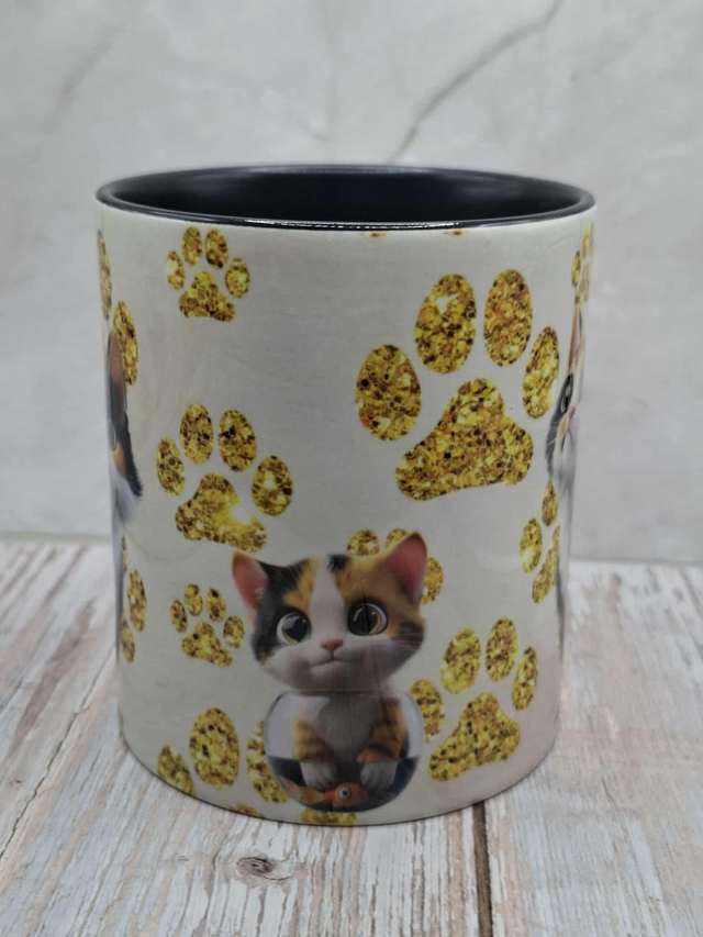 Mug noir chat Calico