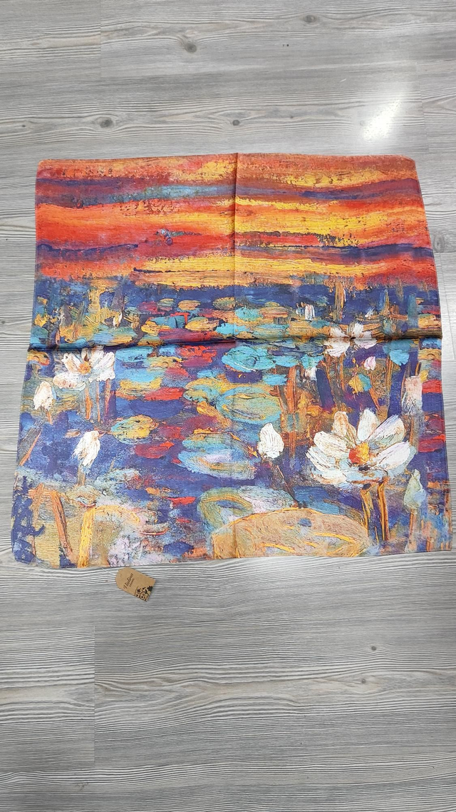 Foulard quadrato Ninfee di Claude Monet
