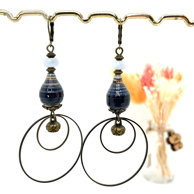 Boucles d’oreilles laiton