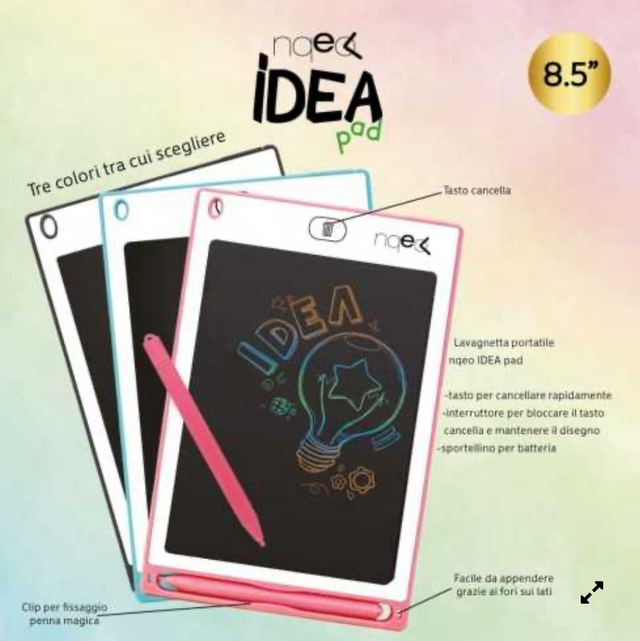 Lavagnetta portatile da 8,5 e 12