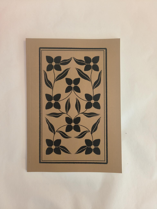 Carnet fleurs rectangulaires