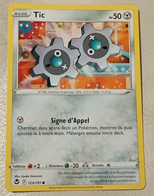 Carte pokémon Tic
