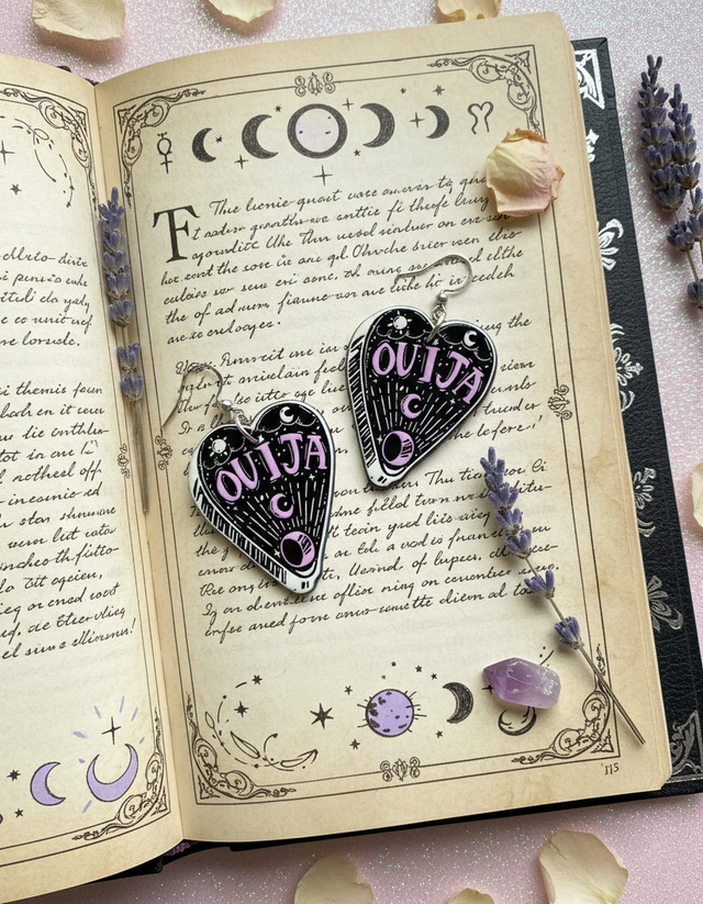 Boucles d'oreilles planchettes de ouija