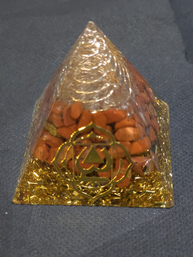 Orgonite Jaspe rouge 6 cm chakra