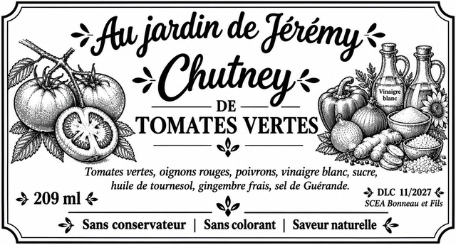 Chutney de tomates vertes