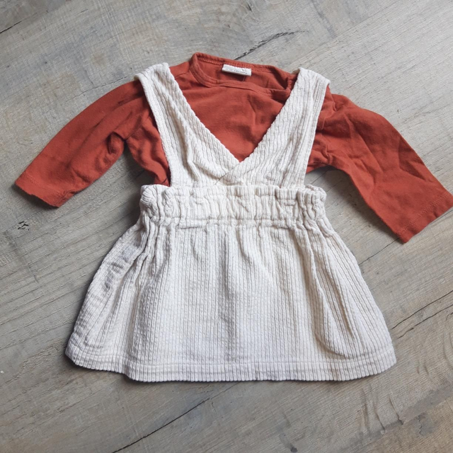 Ensemble tee-shirt robe côtelé 