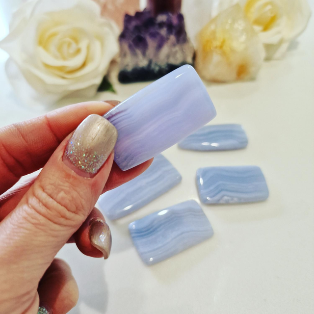 Blue Lace Agate Slice