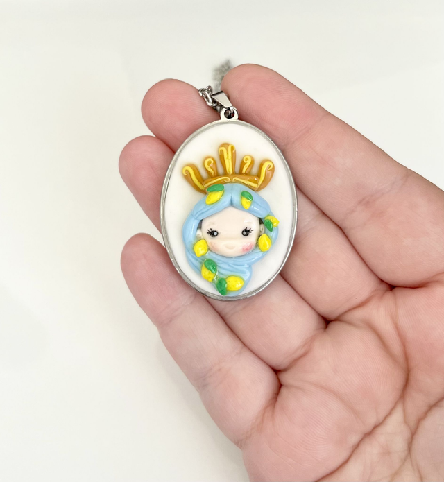 Collana Testa di Moro su cammeo ovale