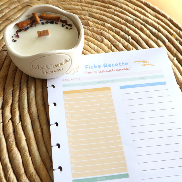 Recharge 50 Fiches Recettes + Recharge bougie (en option)