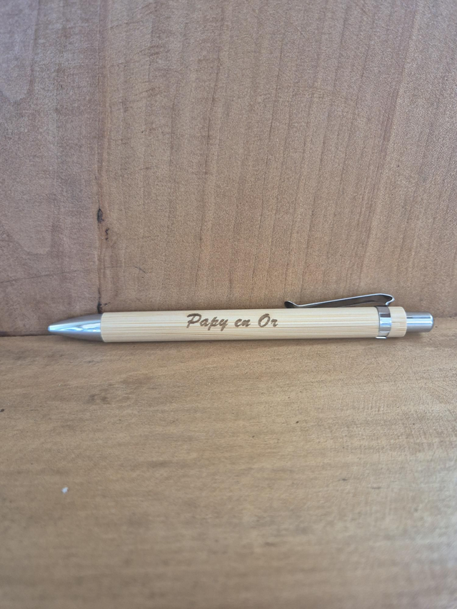 Stylo &quot; papy en or&quot;