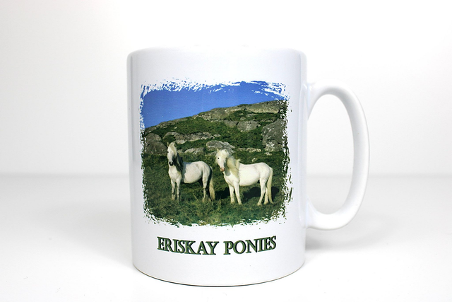 10oz Mug Printed with Eriskay Ponies