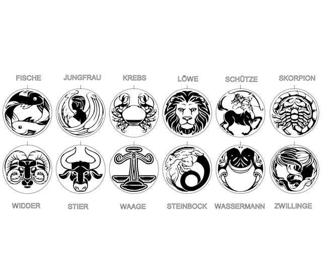 Schlüsselanhänger Sternzeichen