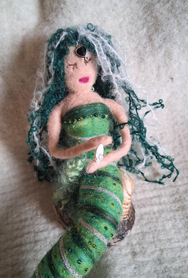Needle Felt Mermaid Large