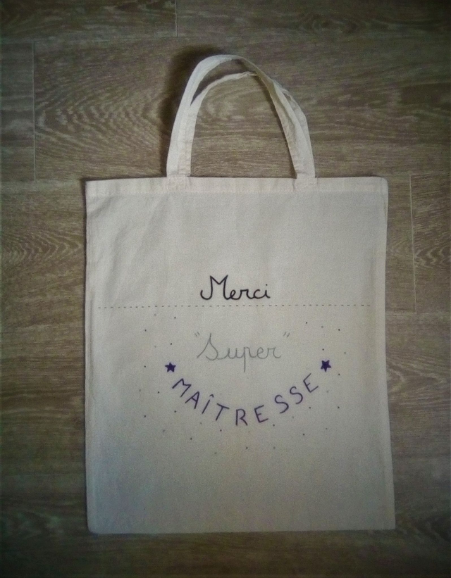 Sac merci super maîtresse