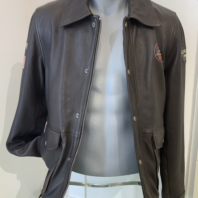 Veste cuir d’agneau série Steve Mc Queen Mainpol 