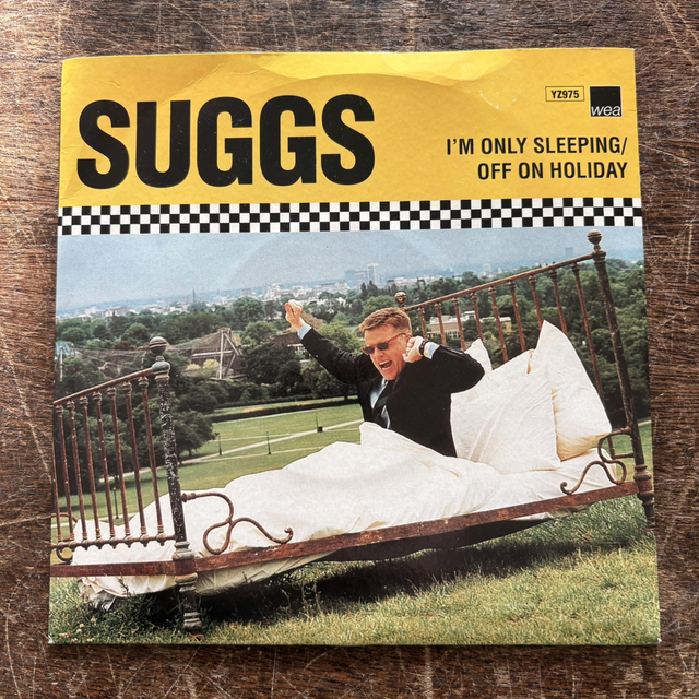 Suggs Im Only Sleeping Off On Holiday 7 Inch Vinyl Record 1995