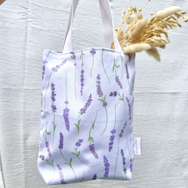Lavender Breeze Mini Tote Bag 