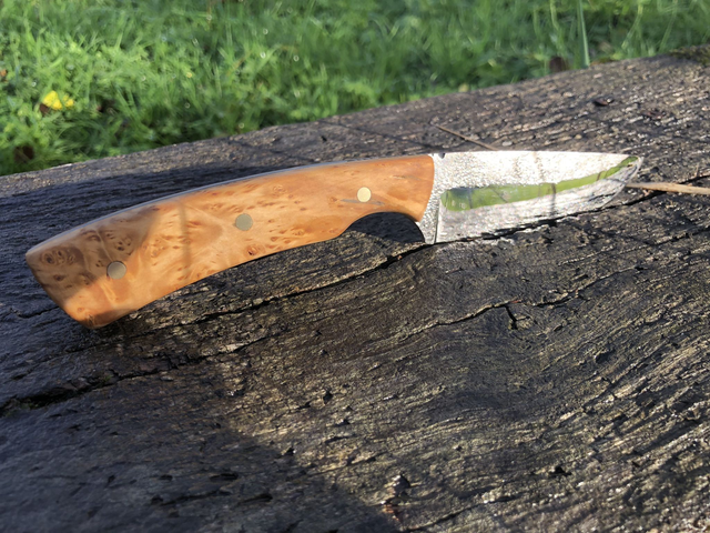 "Bullpup" - Manche en loupe de tilleul