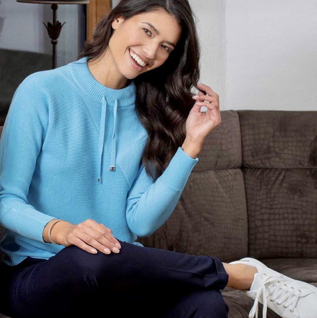 Pullover sportlich Eugen Klein Türkis