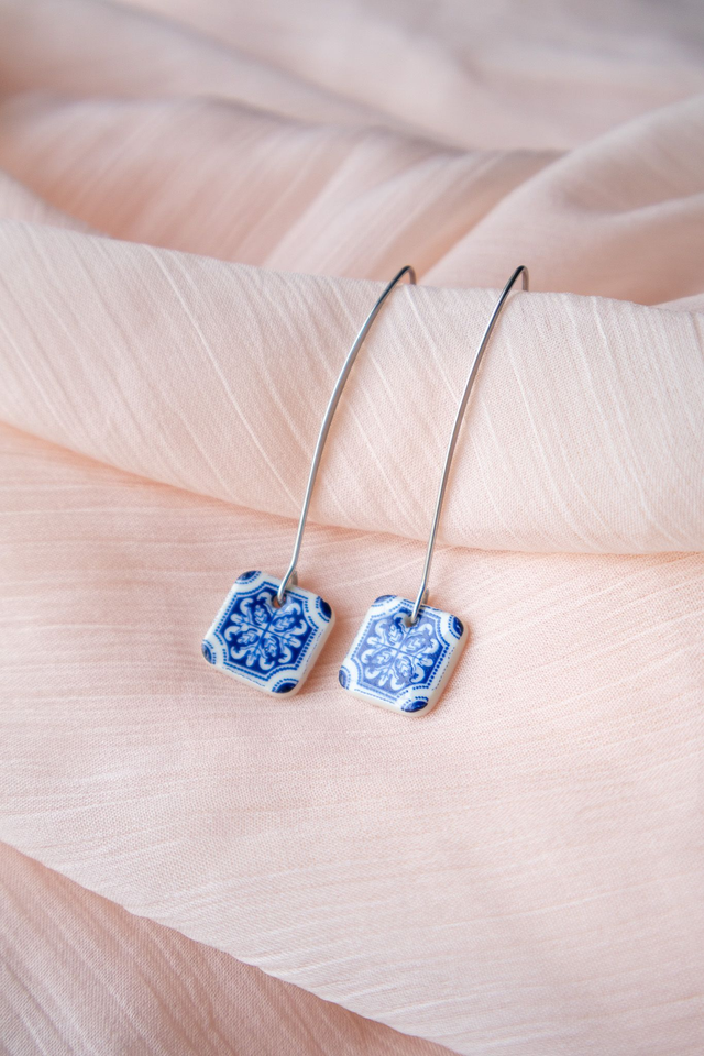 "Santos" Brincos Compridos / Medium Earings