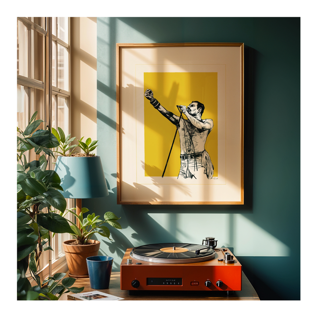 &#039;Freddie Mercury&#039; art print