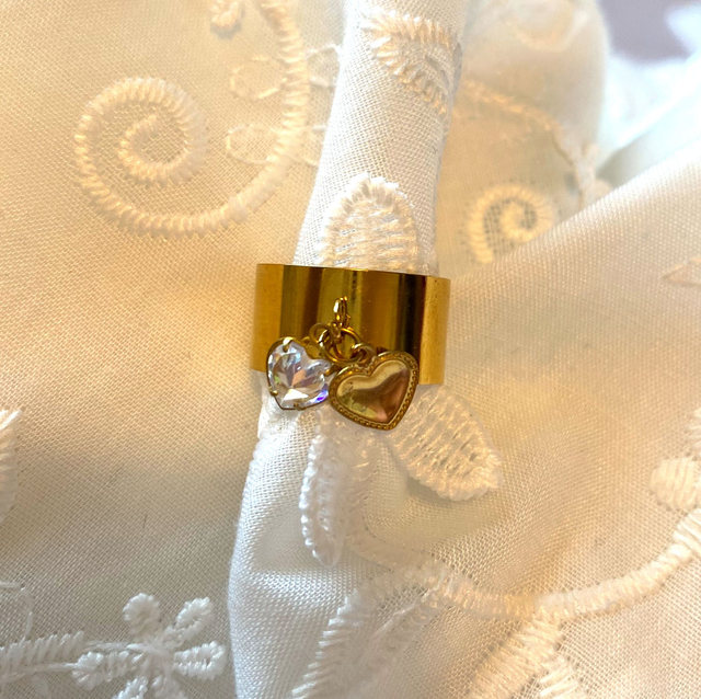 Bague Duo Coeurs - Cœurs 