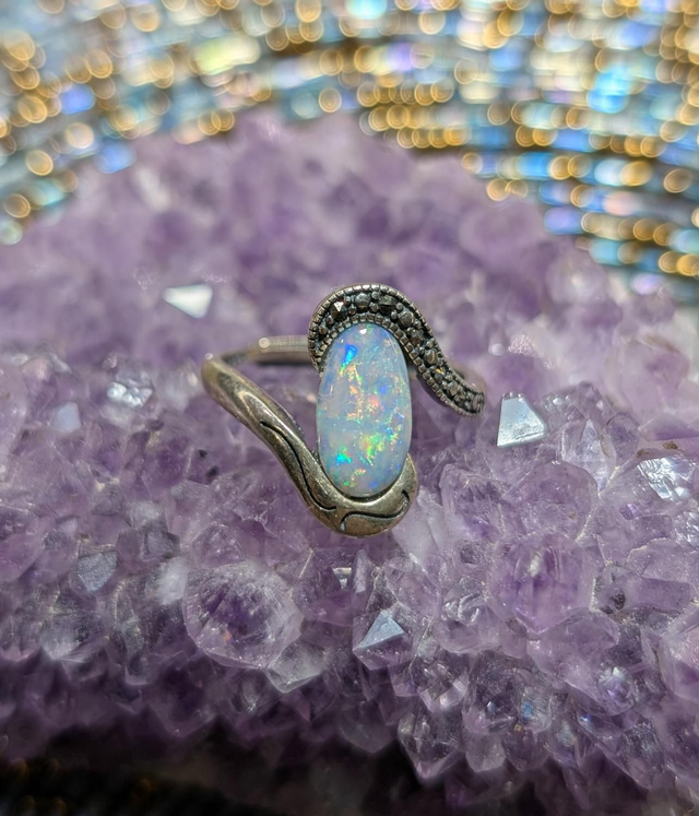 Bague Opale australienne 