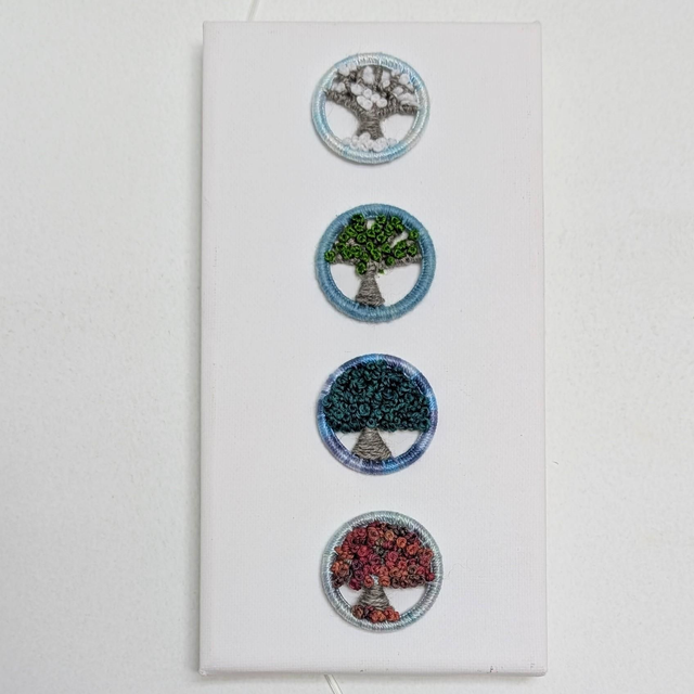 Seasonal Dorset Button Trees 