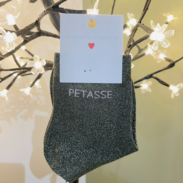 Chaussettes à paillettes courtes 