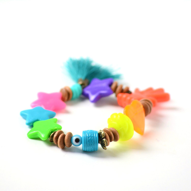 Bracelet éco-responsable - PERLES RECYCLÉES - Multicolore - Pièce Unique
