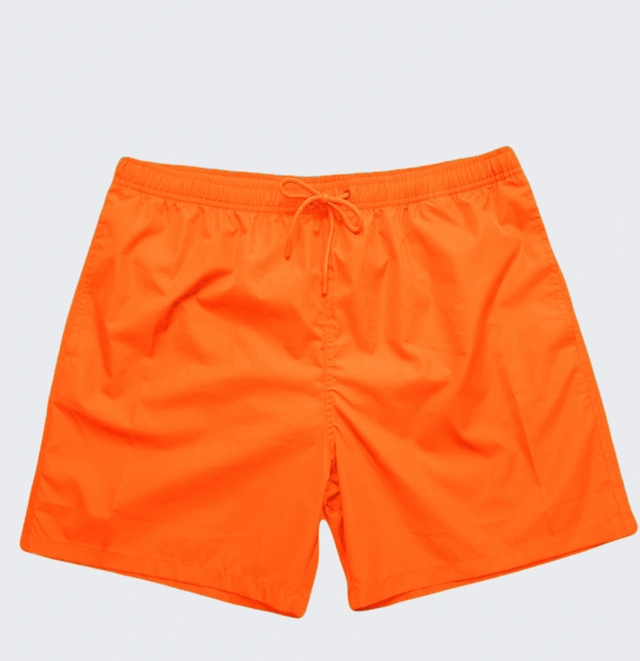 Short de Bain Homme uni orange fluo - Korex