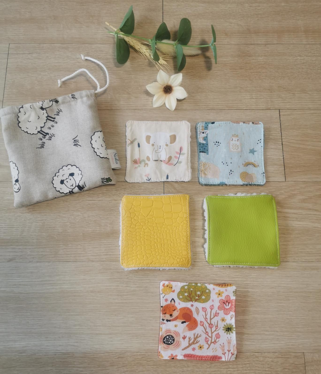 Lot 5 lingettes sensorielles 