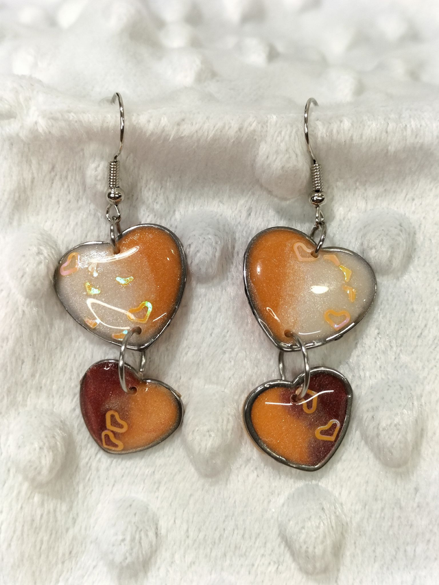 Boucles d'oreilles cœurs 