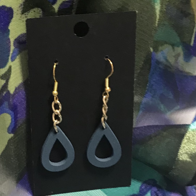Blue Dangling Earrings - BLDE56