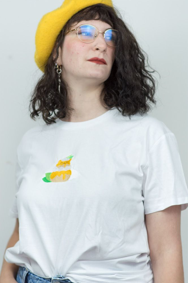 T-shirt religieuse chat citron
