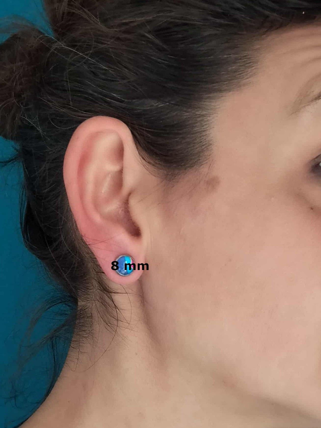 Puces d'oreilles en PAPIER recyclé - Indien