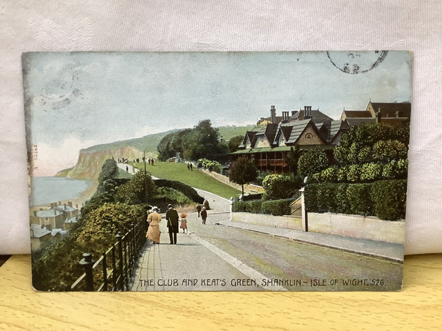 The Club & Keat's Green, Shanklin, Isle of Wight, Posted 1907 The Ideal Postcard. Antique Postcard Our Ref No. R880 £2.75