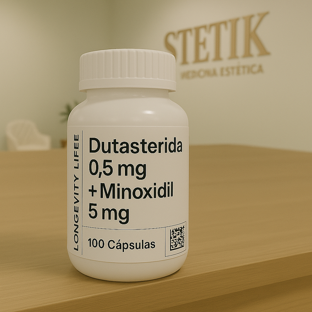 Minoxidil + Dutasterida X 100 Capsulas
