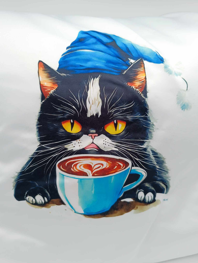 Coussin de Noël Chat